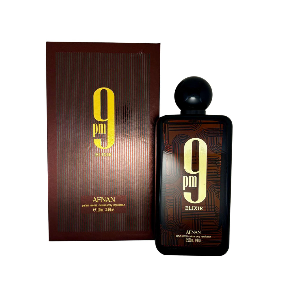 9pm Elixir Box Afnan 9PM Elixir Premium Decant Sample – Mano Decants